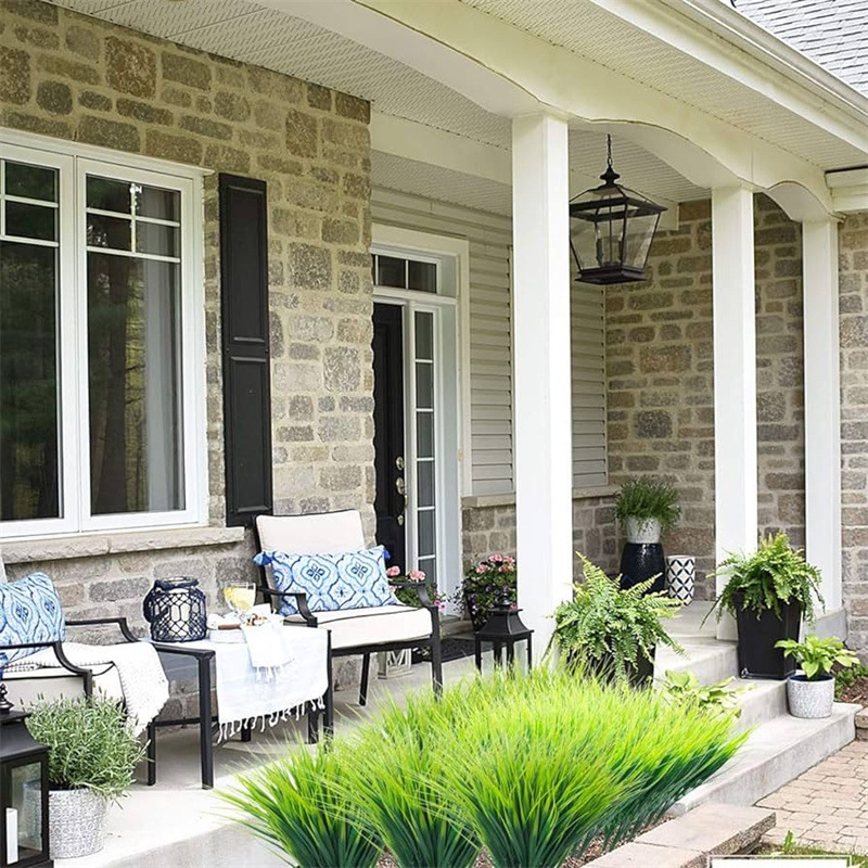 Skorter | Artificial Wheat Grass Plant Made of Plastic – Decorative Grass for Garden, Home and Outdoor Area