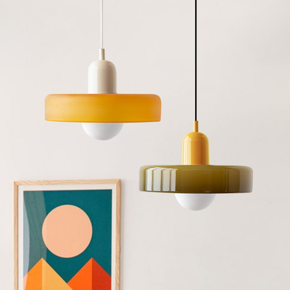 Skorter | Bauhaus Colored Glass Pendant Light