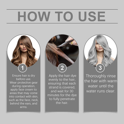 Skorter | 2-in-1 Natural Essence Extract Silver Hair Dye