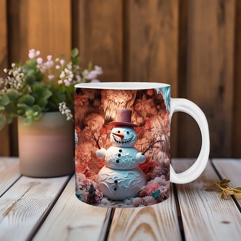 skorter | 3d Christmas Snowman Mug