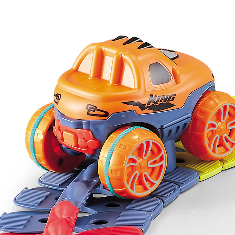 Skorter | FlexiTrack | Flexible Glow-in-the-Dark Racetrack Set for Kids