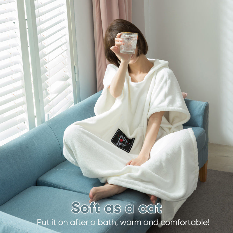 skorter | Girl soft cotton fleece robe