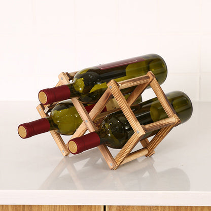 Skorter | Folding Freestanding Wooden Wine Rack