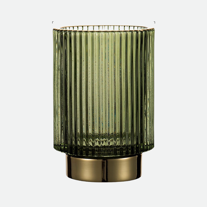 Skorter | Elise Gold Foil Glass Makeup Halter & Organizer