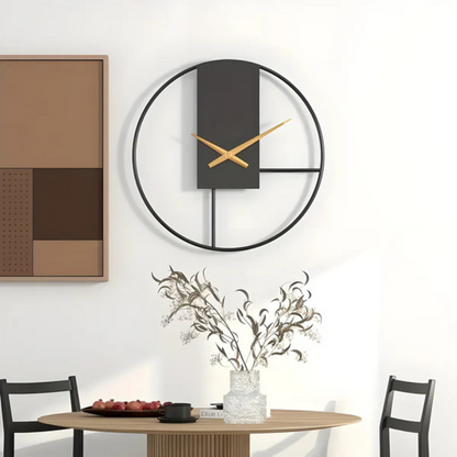 Skorter | Aurum | Minimalist Silent Wall Clock – Stylish Large Decorative Timepiece