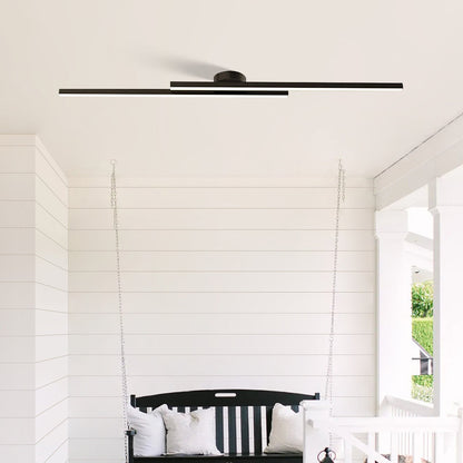 Skorter | Modern Aluminium Semi Flush Mount LED Ceiling Light | Minimalist Design for Living Room. Bedroom & Hallway