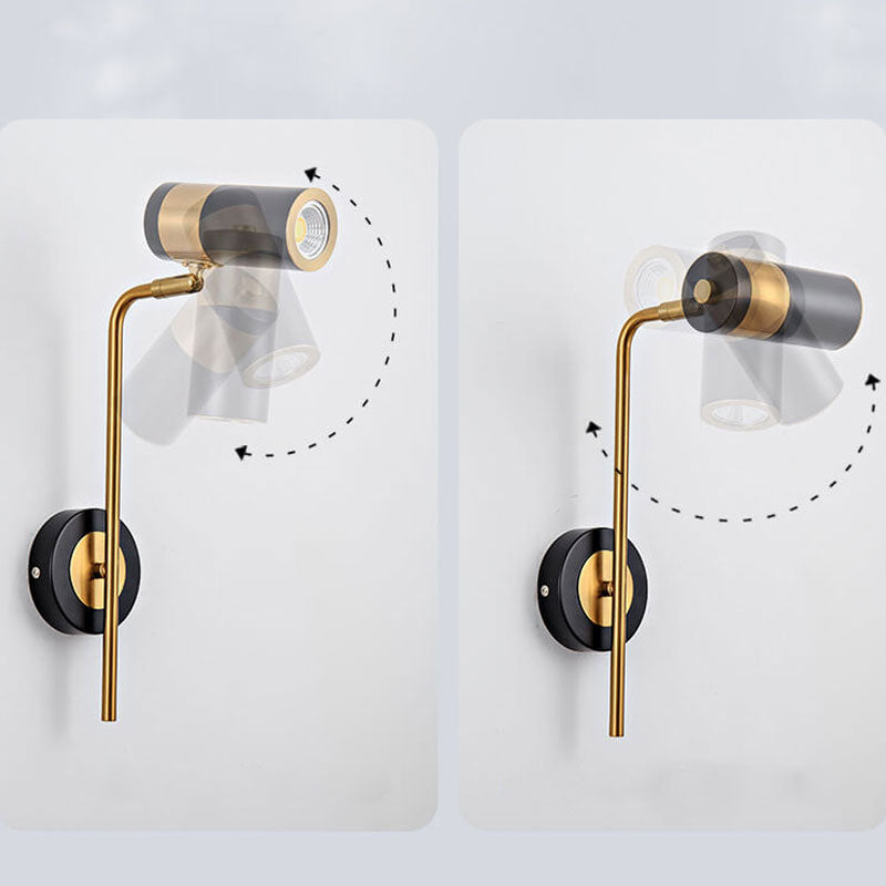 Skorter | Modern minimalist spotlight rotatable LED wall lamp made of iron