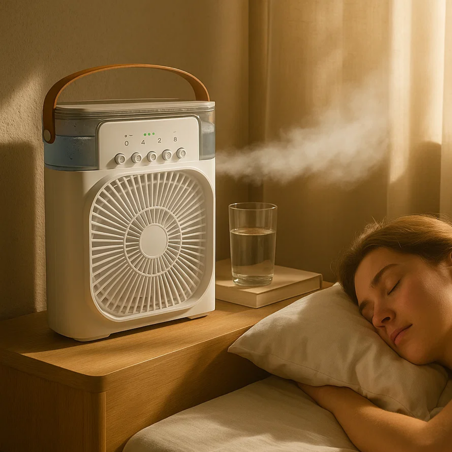 Skorter | 3-in-1 Air Cooler Humidifier | Portable, Adjustable Fan Speeds & Ideal for Bedrooms, Offices & Small Spaces