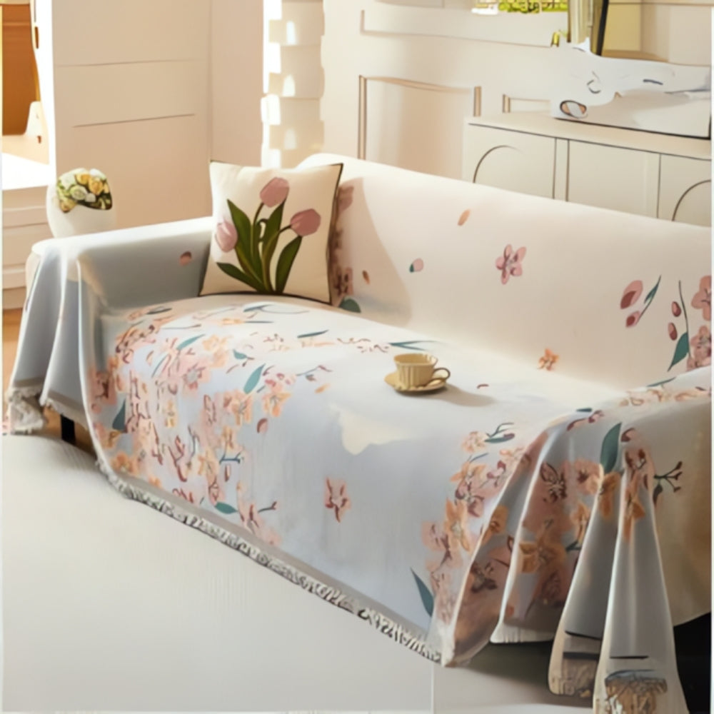 Skorter | Amara Floral Reversible Sofa Cover