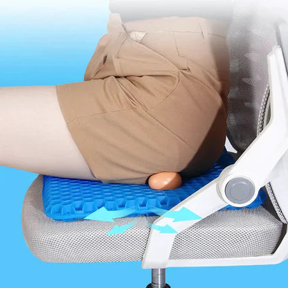 Skorter | Cooling Gel Seat Cushion | Breathable, Flexible & Pain Relief for Office Chairs, Cars, and Home Use