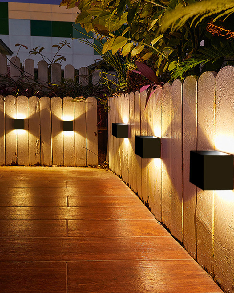 Skorter | LED Outdoor Up Down Wall Light | Waterproof Metal Fixture for Patio. Garden & Entryway Illumination