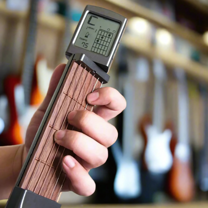 Skorter | Pocket Guitar Trainer | Real Steel Strings, Adjustable Tension & 400+ Chords for Beginners and On-the-Go Practice