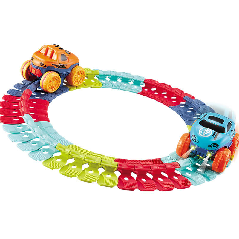 Skorter | FlexiTrack | Flexible Glow-in-the-Dark Racetrack Set for Kids