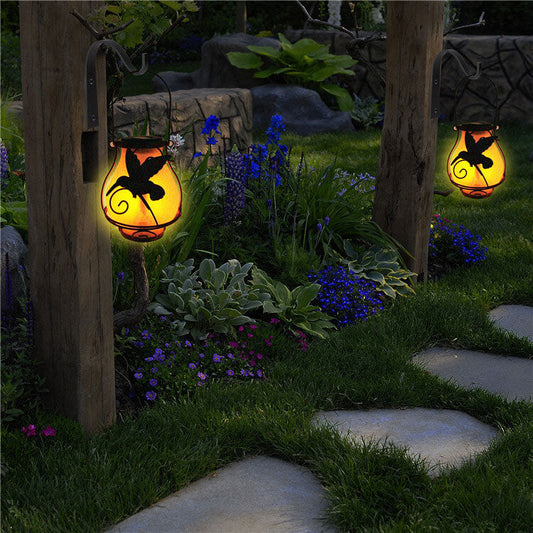 Skorter | Solar Retro Lantern LED Decorative Outdoor Lighting Waterproof Garden Hanging Light