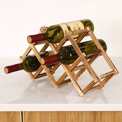 Skorter | Folding Freestanding Wooden Wine Rack