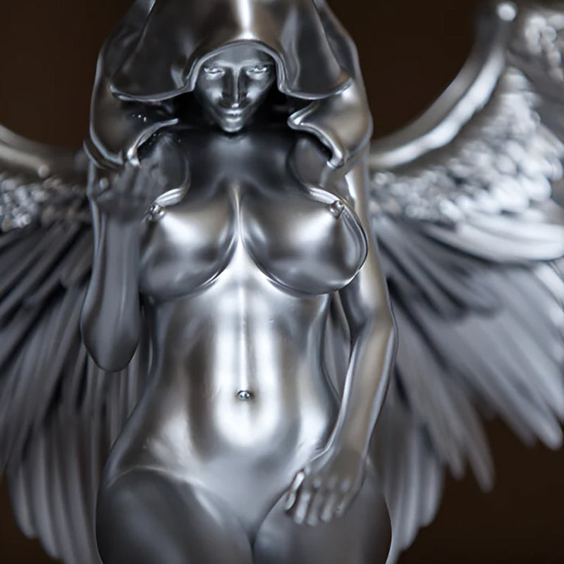 skorter | Art Angel Female Woman Wings Kneeling Cloak Hat