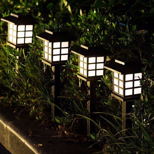 Skorter | Solar Square Lantern LED Outdoor Waterproof Garden Ground Plug Light