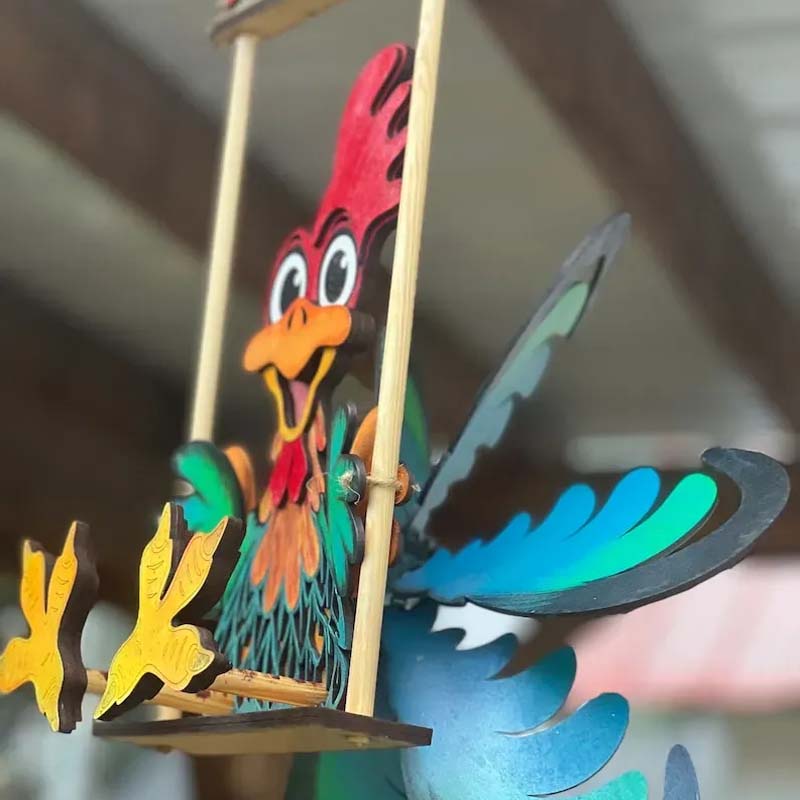 Djurvindspinner gårdsdekoration