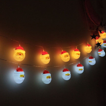 Skorter | Santa Claus String Lights for the Terrace Party Decoration 10/20 Battery String Lights