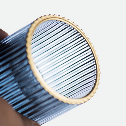 Skorter | Elise Gold Foil Glass Makeup Halter & Organizer