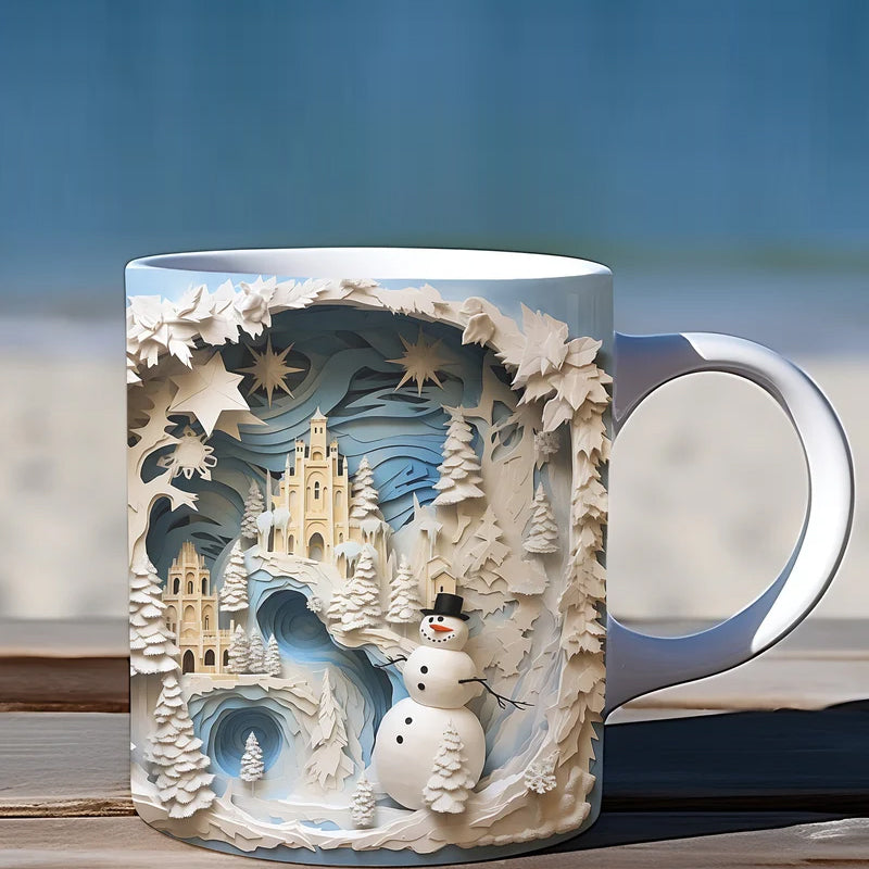 skorter | 3d Christmas Snowman Mug