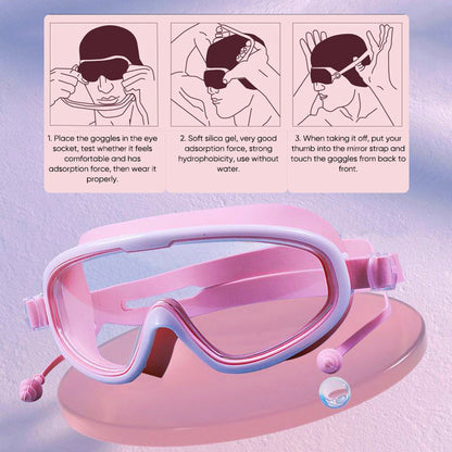 Skorter | HD large frame waterproof and anti-fog swim goggles
