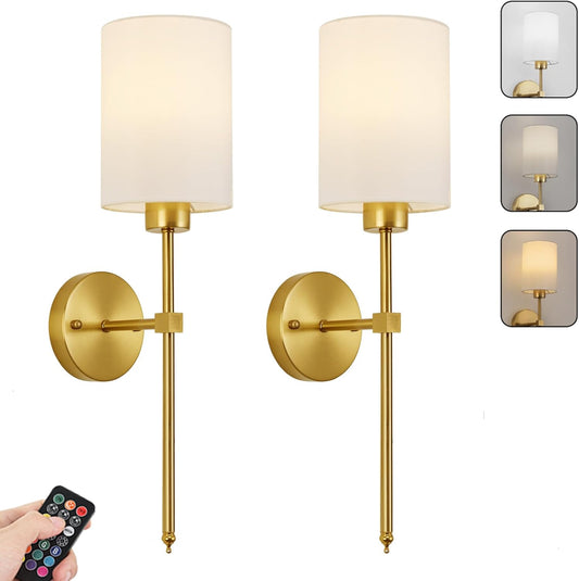 Skorter | Lumoease Wireless Wall Lamps (Set with 2 + 2 Bulbs Free)