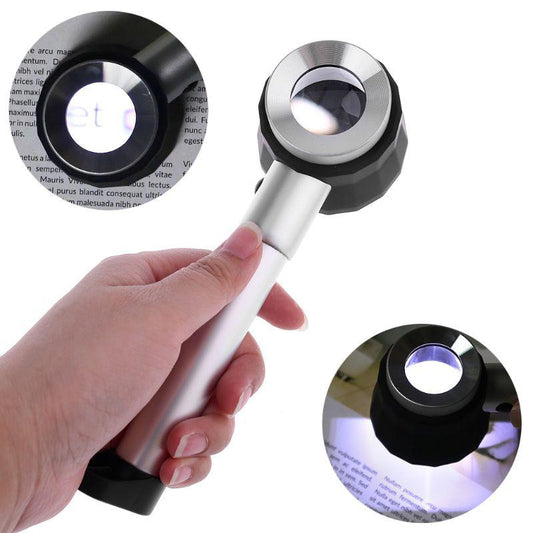 Skorter | 10X Magnifying Glass with Scale and LED Light