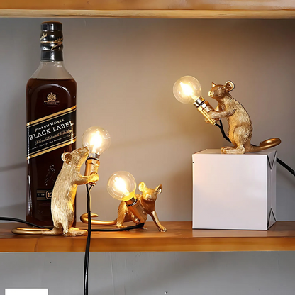 Skorter | Doctor Mousey – Original Designer Mouse Lamp for Tabletop or Shelf
