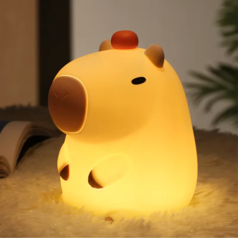 Skorter | Orange Capybara Night Lamp - LED Touch Sensor Lamp