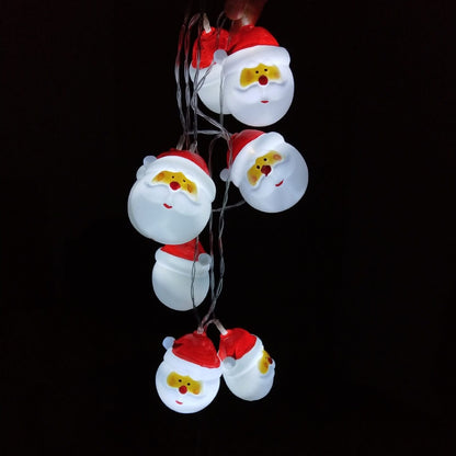 Skorter | Santa Claus String Lights for the Terrace Party Decoration 10/20 Battery String Lights