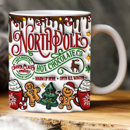 skorter | 3d Christmas Gingerbread Man Ceramic Coffee Mug