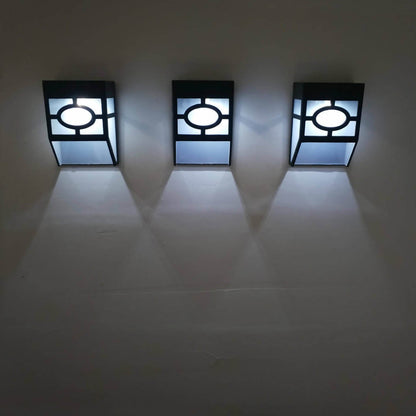Skorter | Retro Solar Square Waterproof Outdoor LED Garden Fence Wall Lamp