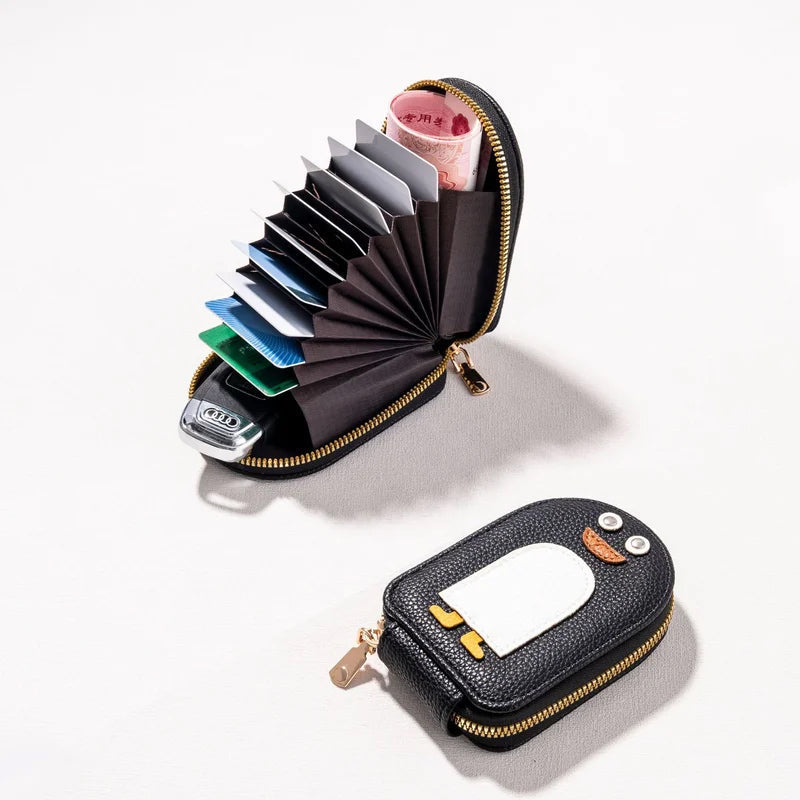 Skorter | Cute Penguins PU Credit Card Coin Purse