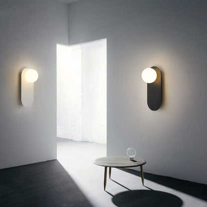 Skorter | Nordic wall lamp with glass ring base, 1-light