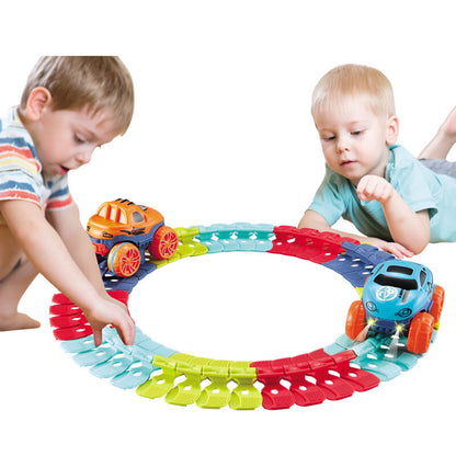 Skorter | FlexiTrack | Flexible Glow-in-the-Dark Racetrack Set for Kids