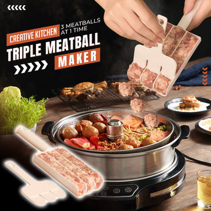 skorter | Creative Kitchen Triple Meatball Maker