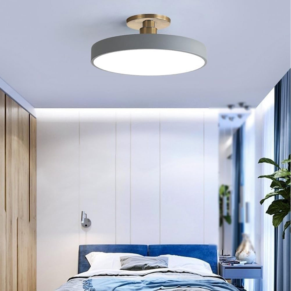 Skorter | Modern LED Semi Flush Mount Ceiling Light | Energy-Saving. Durable Design for Hallway. Dining Room & Living Room