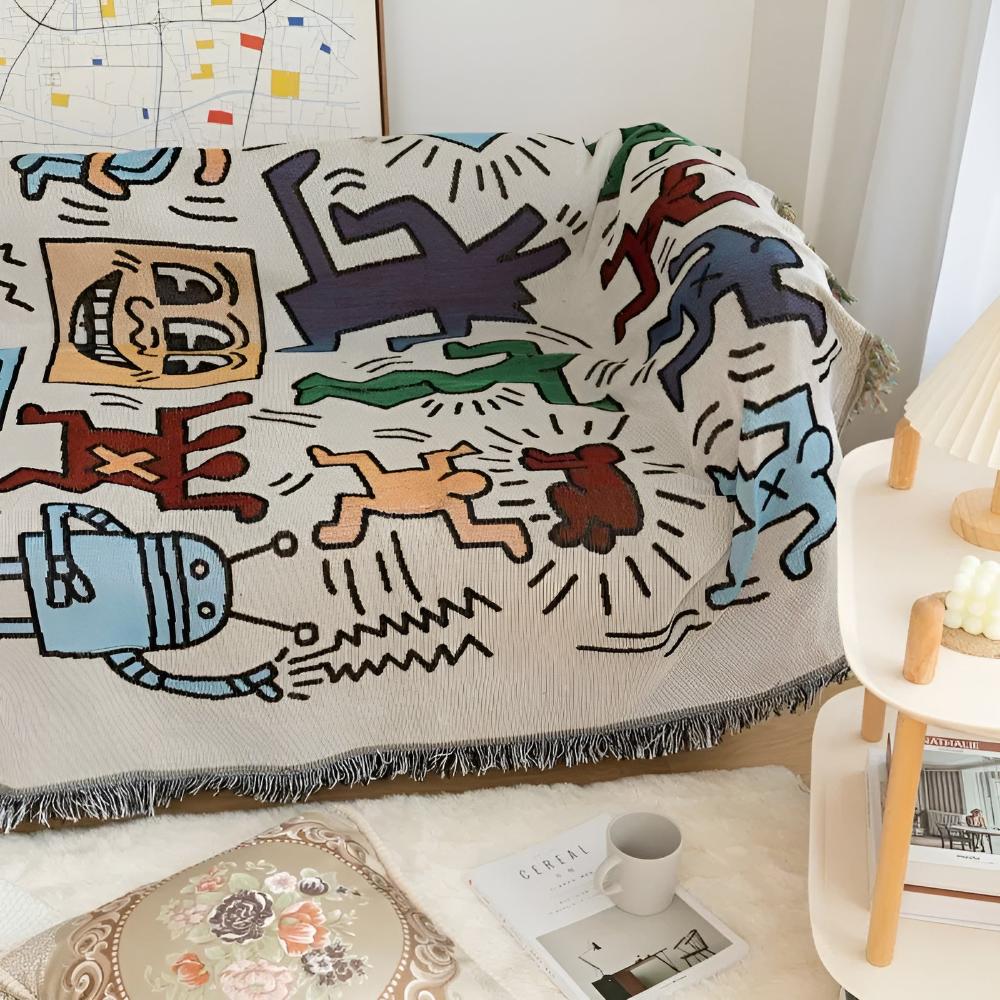 Skorter | Bold Expressions Tassel Blanket