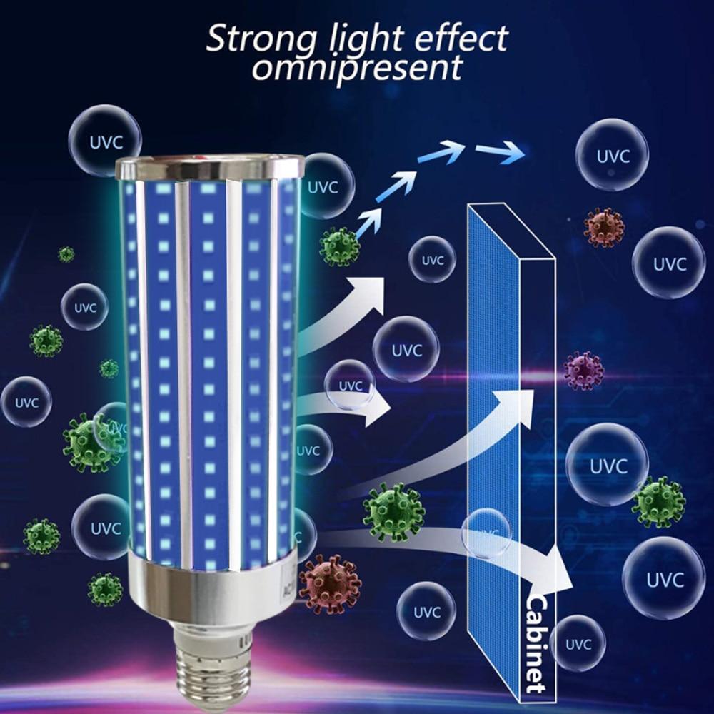 Skorter | Germicidal Light Led UV-C Light Bulb with Remote Control 99 AntibacteriaL Safety Light