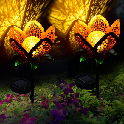 Skorter | Solar Garden Light Lotus Flower – Decorative LED Outdoor Lighting for Garden and Yard
