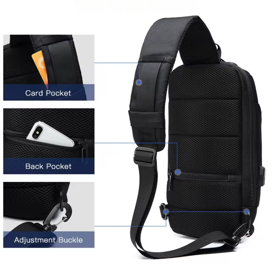 Skorter | Anti-Theft Crossbody Bag with USB Charging – Secure, Stylish, and Functional