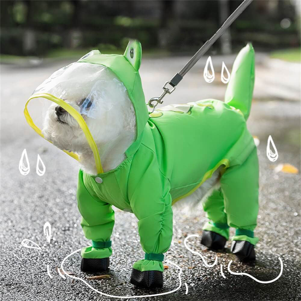 Skorter | Dog Animal Shaped Overall Raincoat Waterproof Cover Including Tail