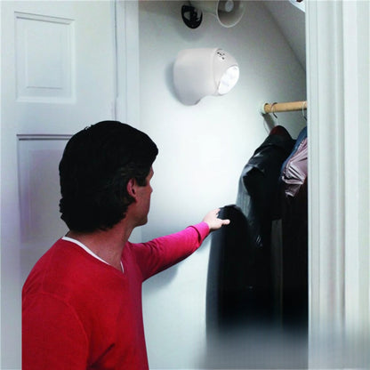 Skorter | Battery Powered External Security Lights – Motion Sensor LED Spotlight for Home, Garden, and Wall Illumination