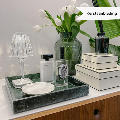 Skorter | LuxeCrystal Premium LED Table Lamp | Wireless | Dimmable Crystal Lighting | Mood Light & Decoration