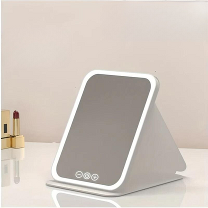 Skorter | LED Makeup Mirror - Dimmable, Rechargeable, 3 Color Modes