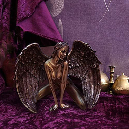 skorter | Art Angel Female Woman Wings Kneeling Cloak Hat