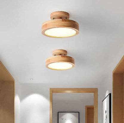 Skorter | Scandinavian round LED semi-flush mount ceiling light
