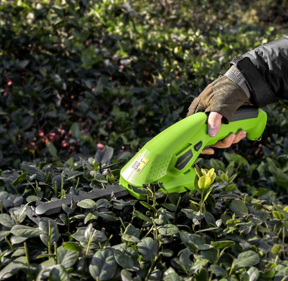 Skorter | Cordless Electric Hedge Trimmer with Safety Lock and Rechargeable Battery