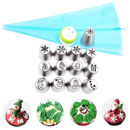 Skorter | Christmas Baking Piping Nozzle Set